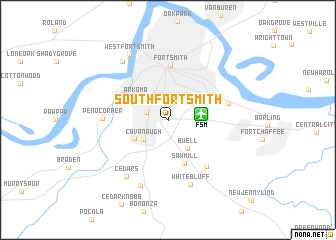 map of South Fort Smith