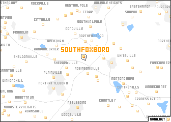 map of South Foxboro