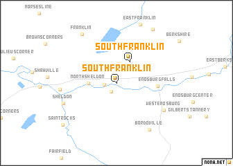 map of South Franklin