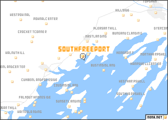 map of South Freeport