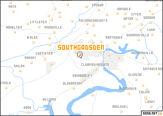 map of South Gadsden