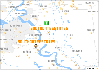 map of Southgate Estates
