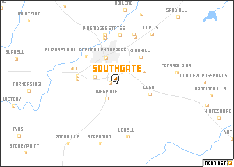 map of South Gate