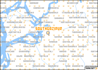 map of South Gāzipur