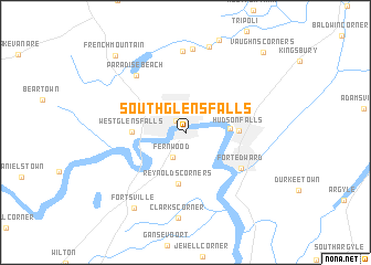 map of South Glens Falls