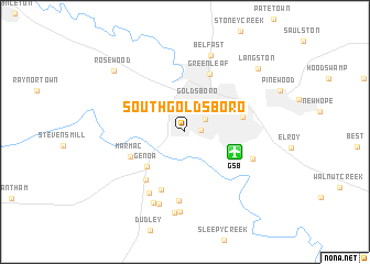 map of South Goldsboro