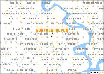 map of South Gopālpur