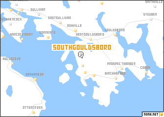 map of South Gouldsboro