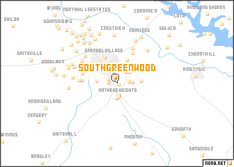 map of South Greenwood