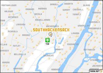 map of South Hackensack