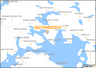 map of South Hancock