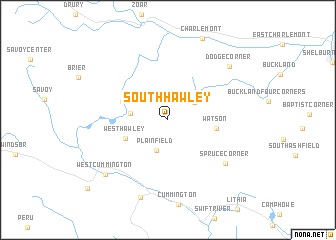 map of South Hawley