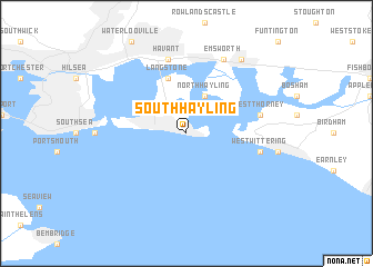 map of South Hayling