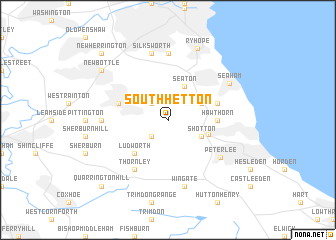 map of South Hetton
