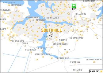 map of South Hill