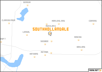 map of South Hollandale