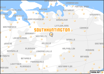 map of South Huntington