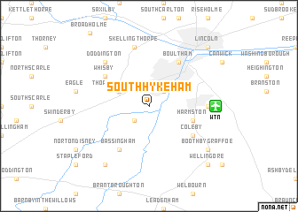 map of South Hykeham