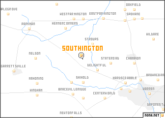 map of Southington