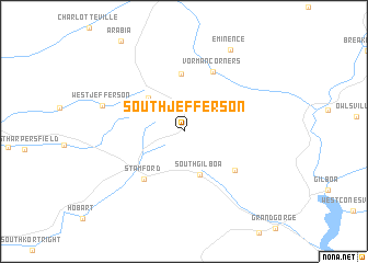 map of South Jefferson