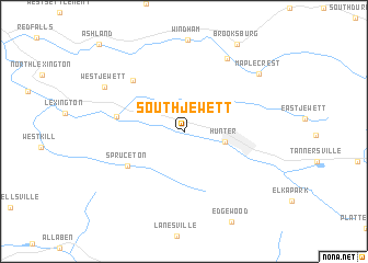 map of South Jewett