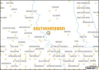 map of South Khānebāri