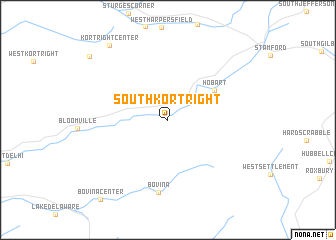 map of South Kortright