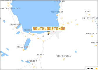 map of South Lake Tahoe