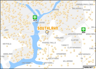 map of South Lawn