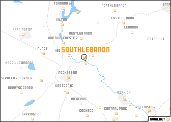 map of South Lebanon