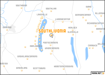 map of South Livonia