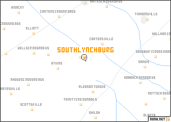 map of South Lynchburg