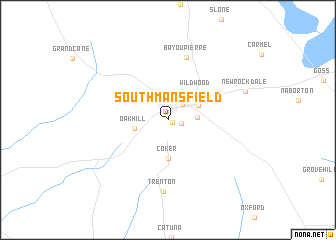 map of South Mansfield