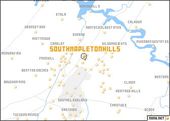 map of South Mapleton Hills