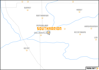 map of South Marion