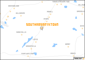 map of South Masaryktown