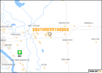 map of South Merrywoods