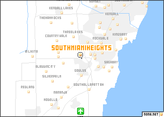 map of South Miami Heights