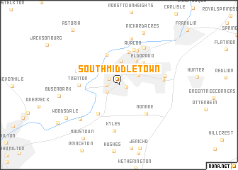 map of South Middletown