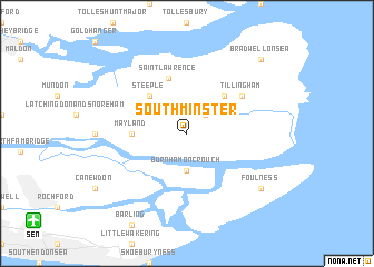 map of Southminster