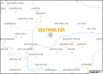 map of South Molton