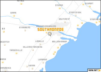 map of South Monroe
