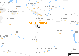 map of South Monson