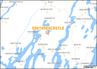 map of South Newcastle