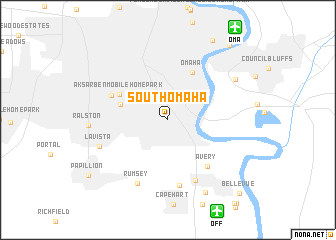 map of South Omaha