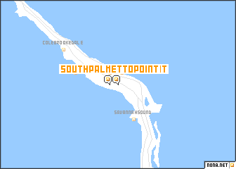 map of South Palmetto Point