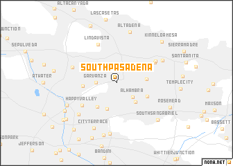 map of South Pasadena