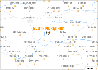 map of South Pickenham