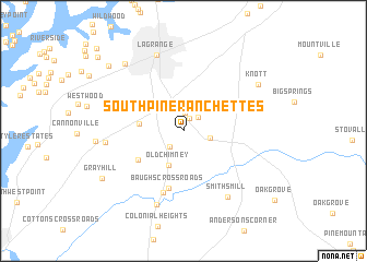 map of South Pine Ranchettes