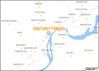 map of South Pittsburg